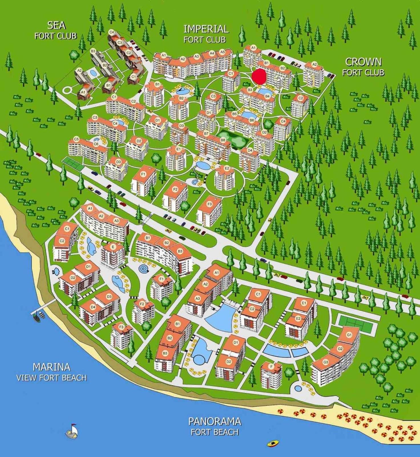 Sea View Panoramic Apartments, Fort Noks Crown Club Sveti Vlas Bilik gambar